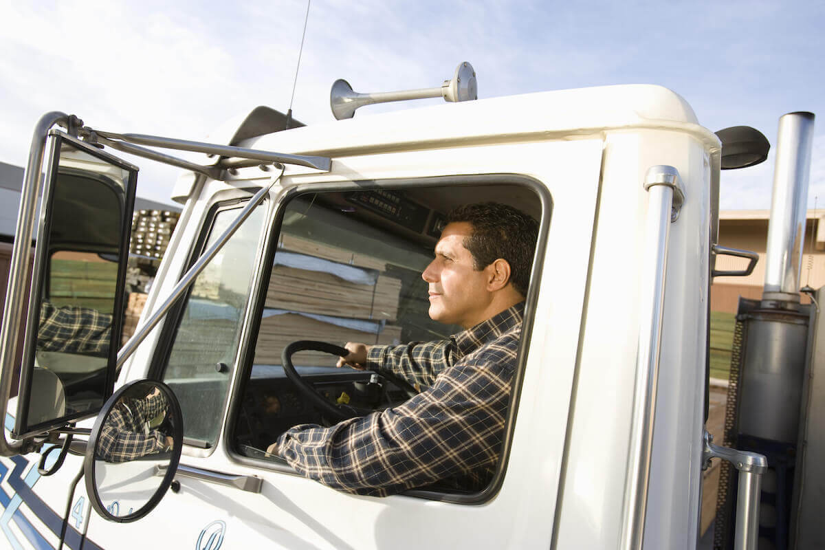 Truck Driver Window Down