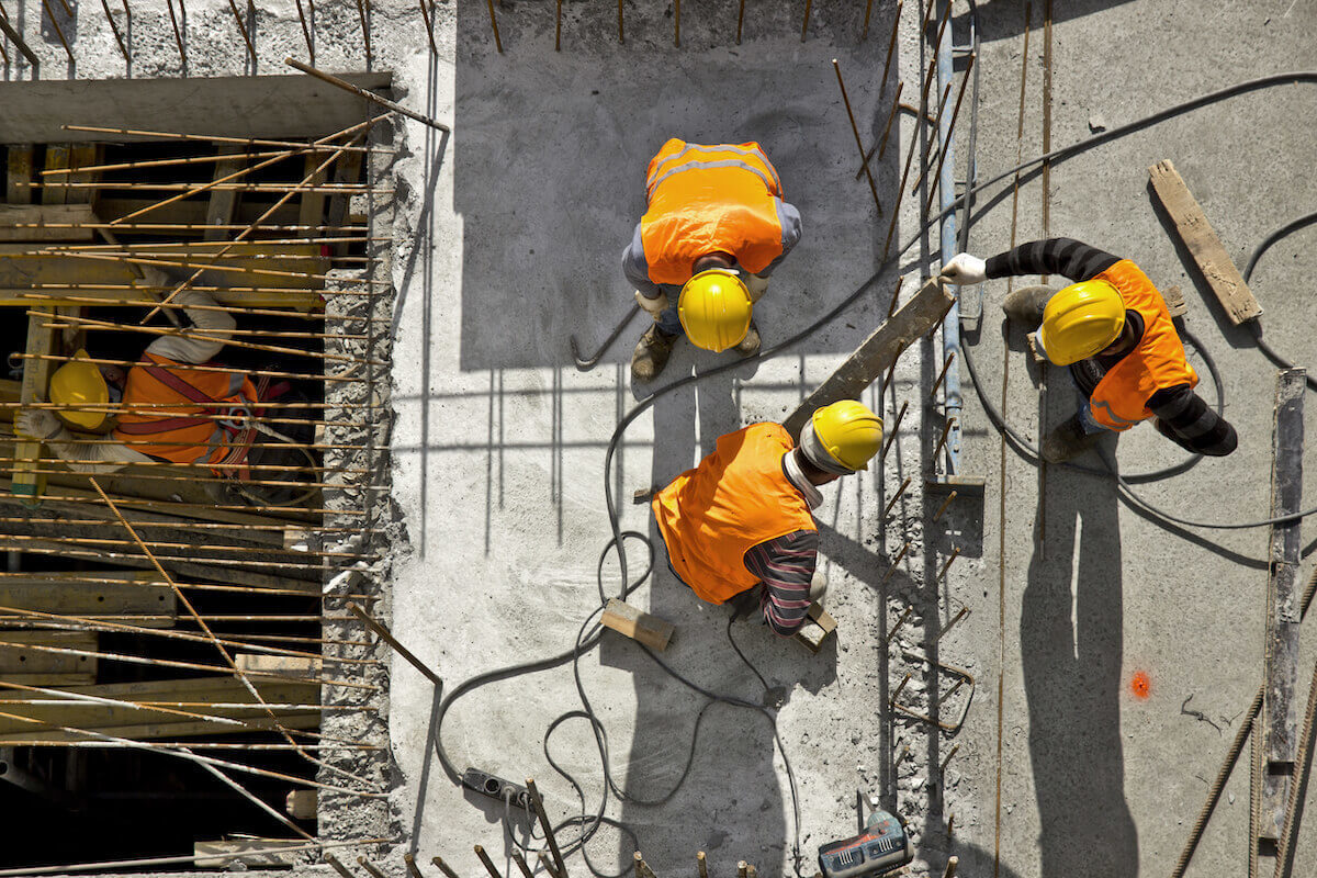 Workers Aerial