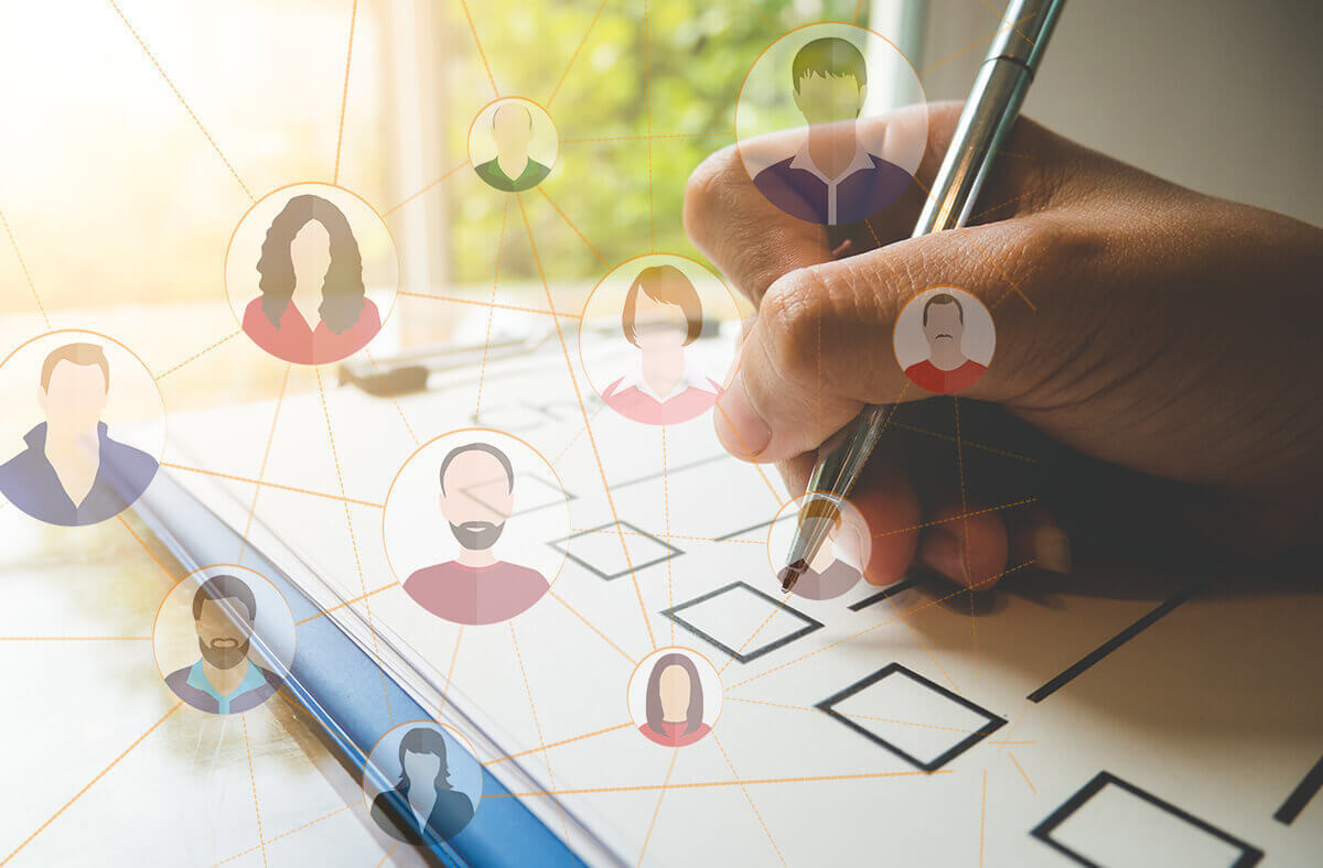 Employee screening checklist icons